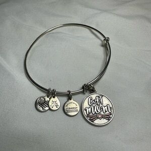Alex and Ani Silver Cat Mom Bracelet